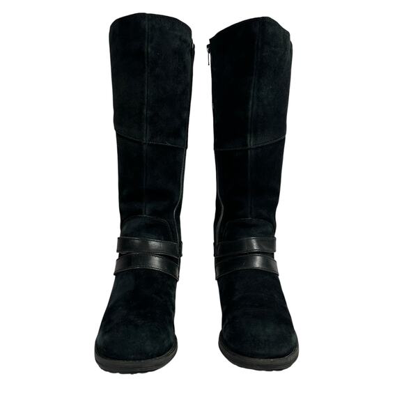 The North Face Bridgeton Tall Riding Boot Black Suede Quilted Lining Wmn Sz 7 - Picture 6 of 16